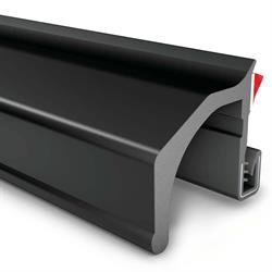 A rubber fender flare from Trim-Lok with peel-and-stick adhesive properties